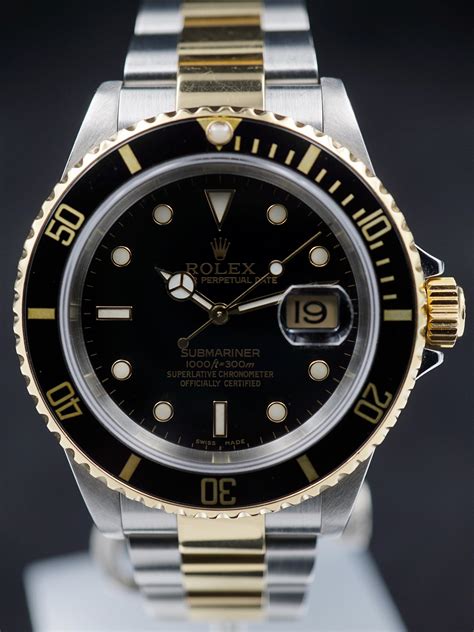 16613 rolex two tone replica|rolex 16613 years of production.